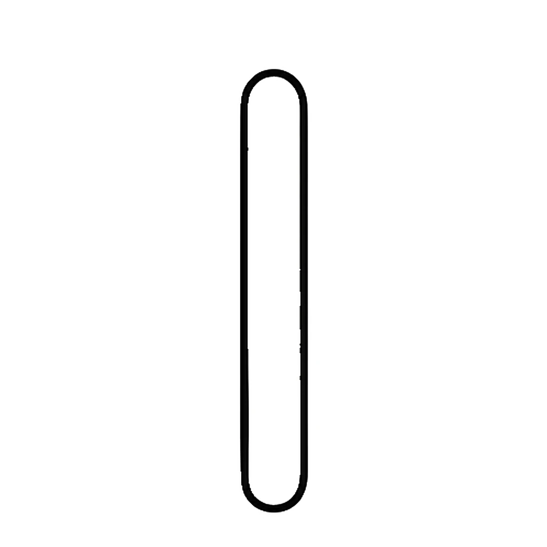 A long, straight stick with rounded ends standing upright