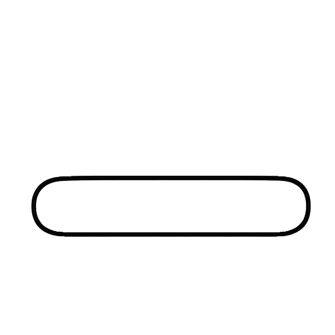 A long flat rectangle with rounded ends for the bottom of the car
