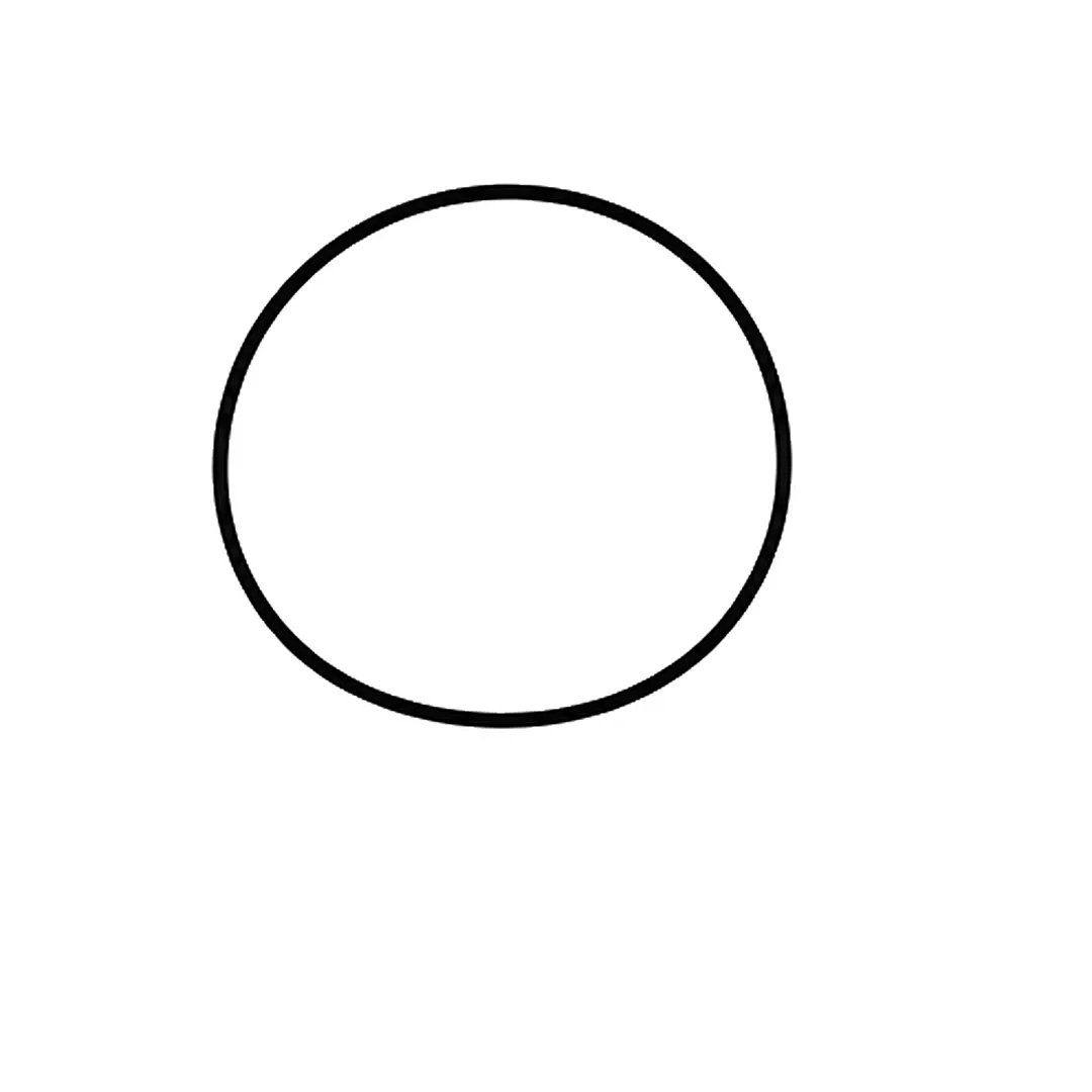 A round circle for the cat's head