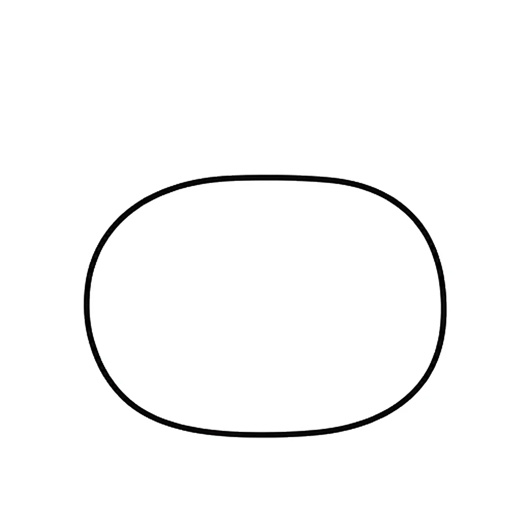 A big rounded rectangle for the cow's body