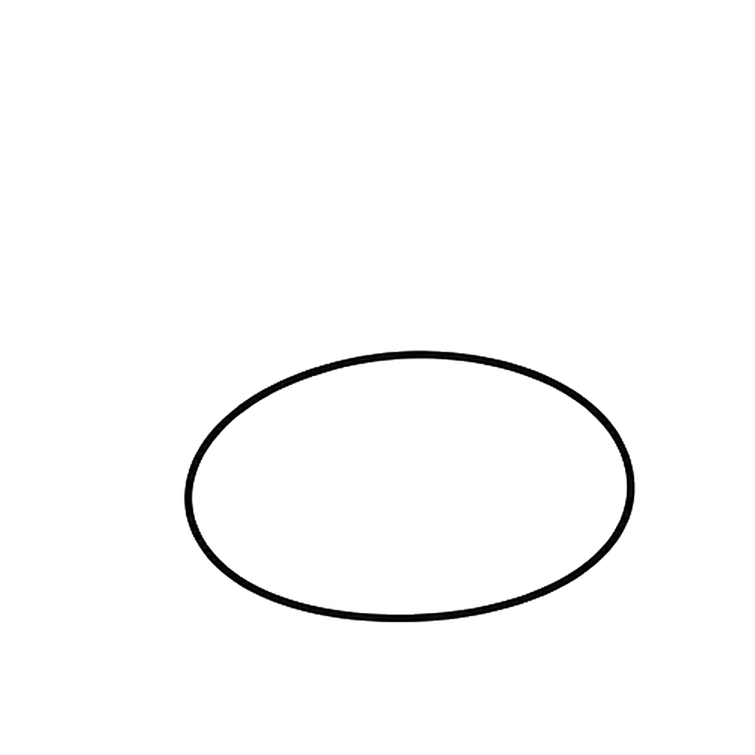 A wide oval for the dinosaur's body