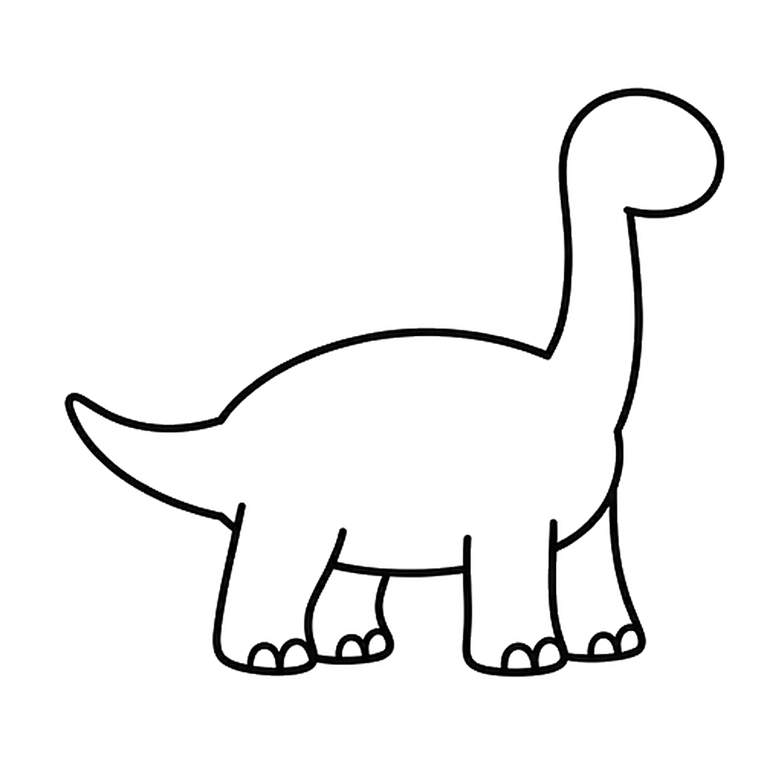 Four thick legs under the body, each with two small round toenails, and the body bottom redrawn higher between them