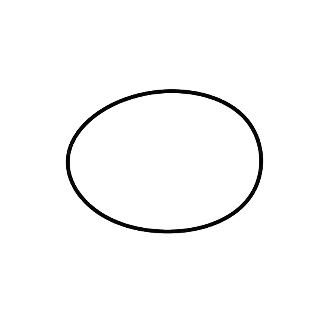A wide oval for the fish's body