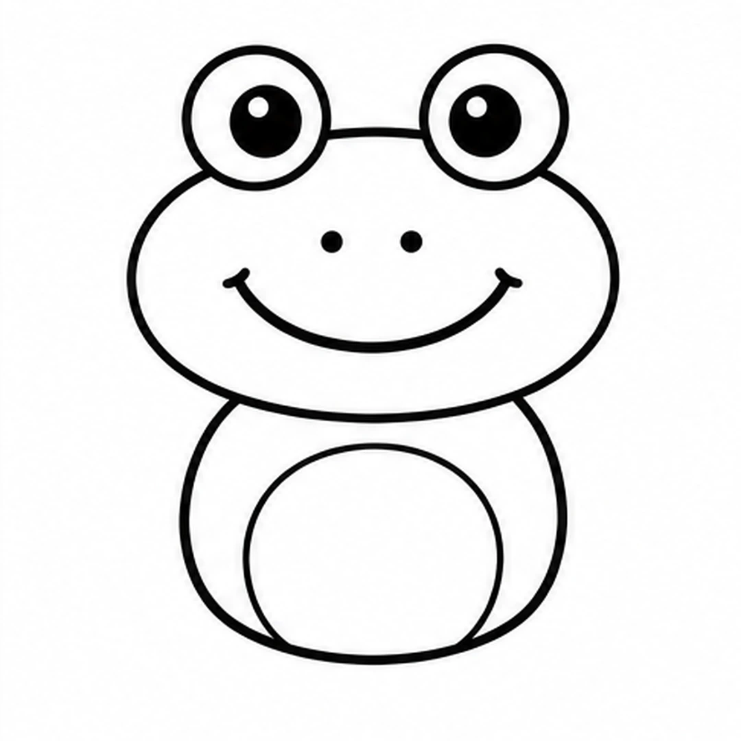 A round body under the head with an oval belly patch