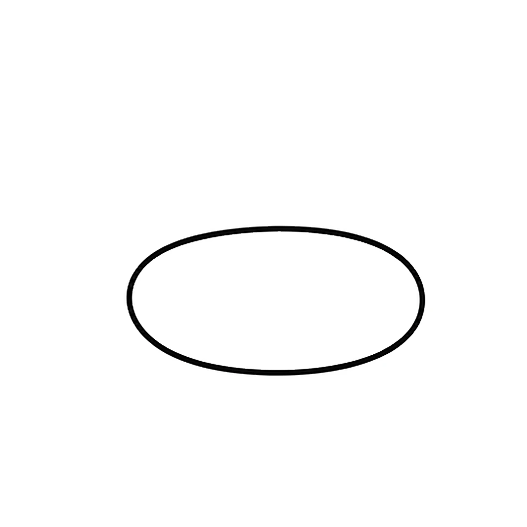 A long flat oval for the horse's body