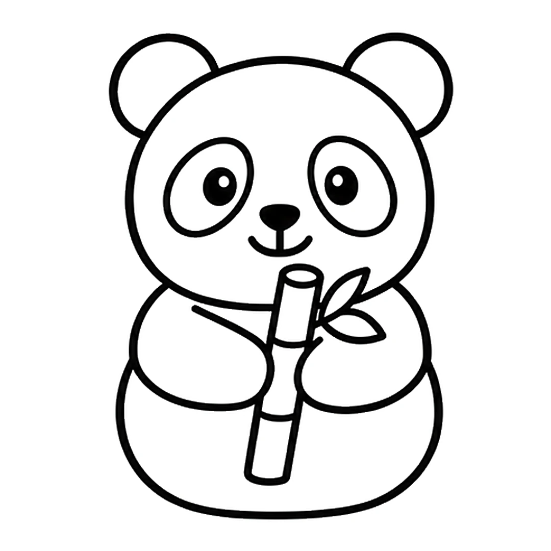 Two arms hugging a bamboo stalk with two leaves across the front of the body