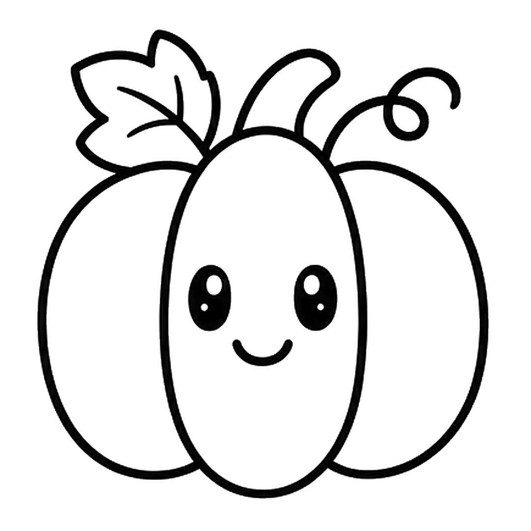 Two big round eyes and a small smile on the middle section
