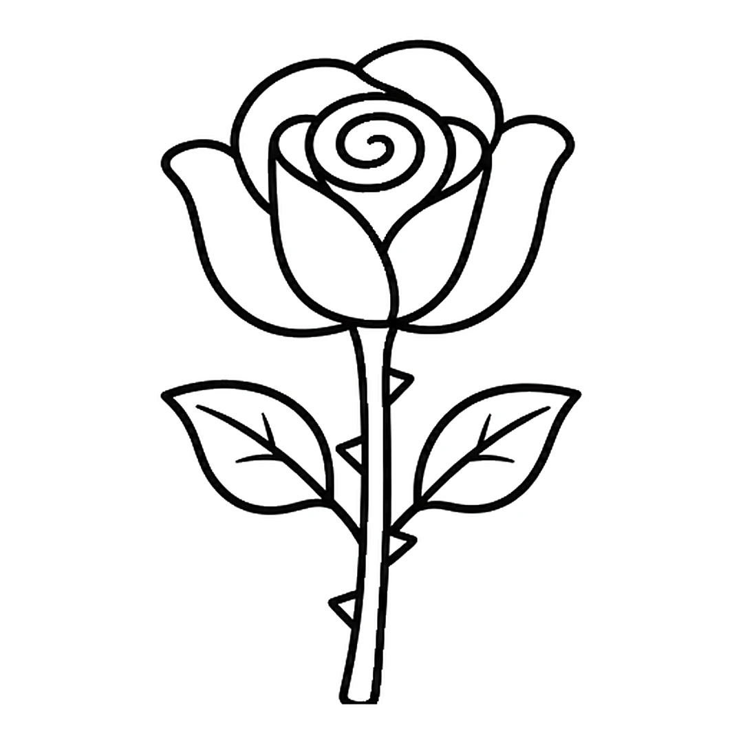 Two pointed leaves on short stalks off the stem, one on each side, each with a center vein and two side veins