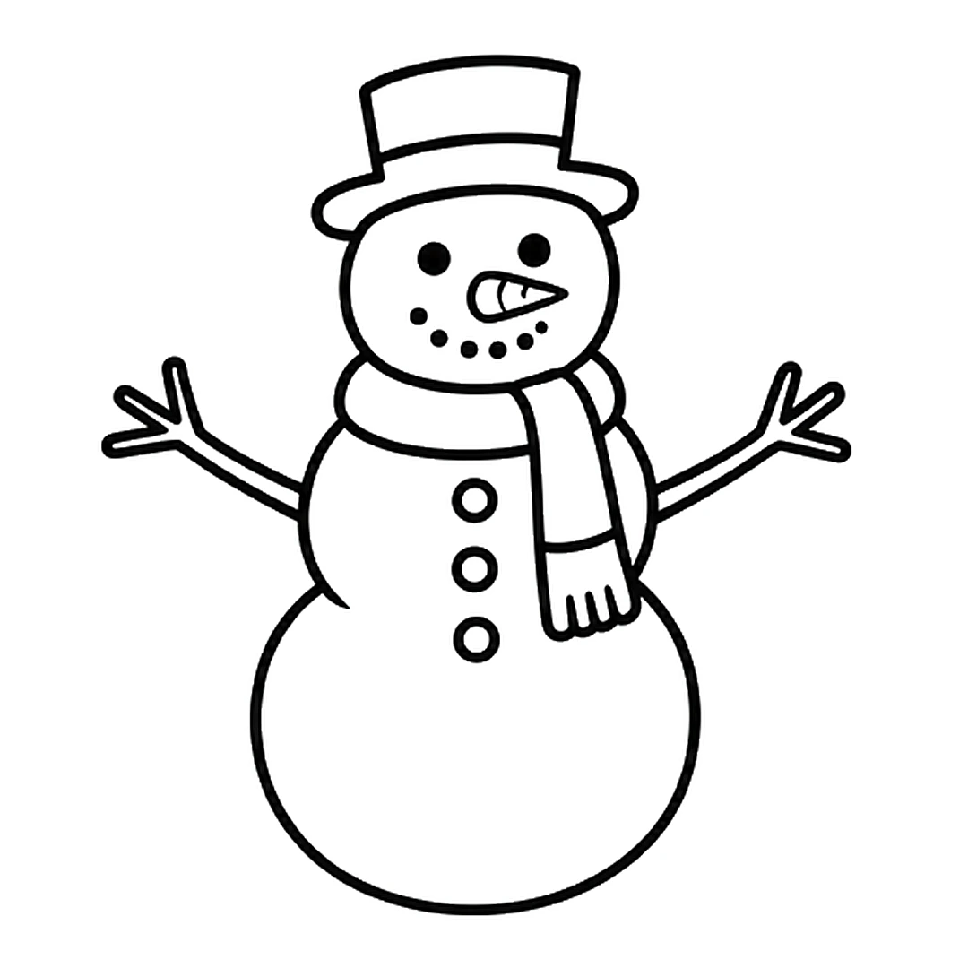 Two stick arms with twig fingers and three round buttons down the front
