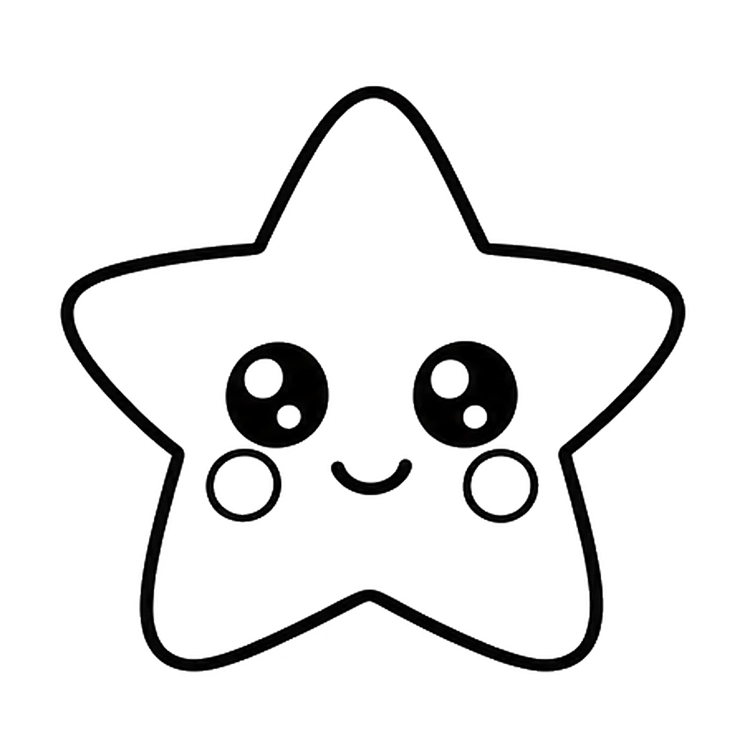 Two small round cheeks, one under each eye