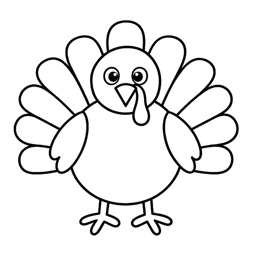 Two short legs under the body, each foot with three toes