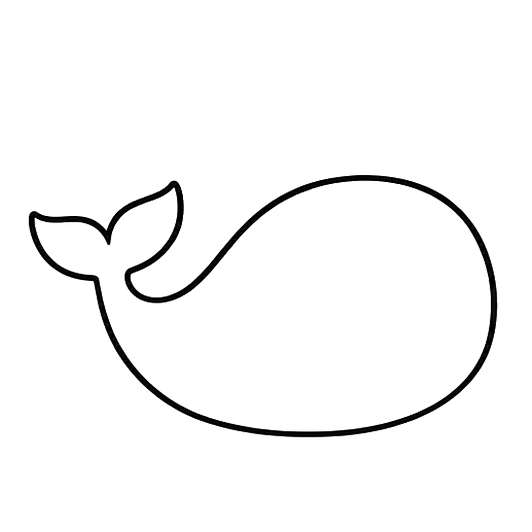 A raised tail with two flukes at the back, replacing the pointed end